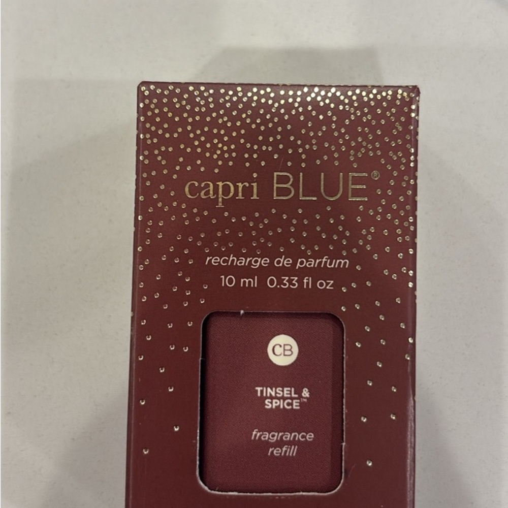 NIB. apri Blue Tinsel & Spice Fragrance Refill